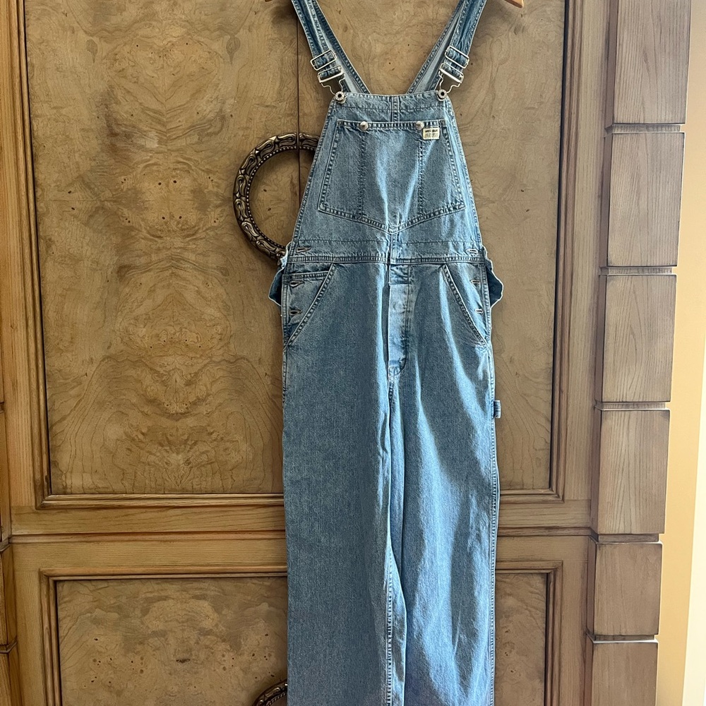Guess Light Blue Denim VINTAGE Overalls